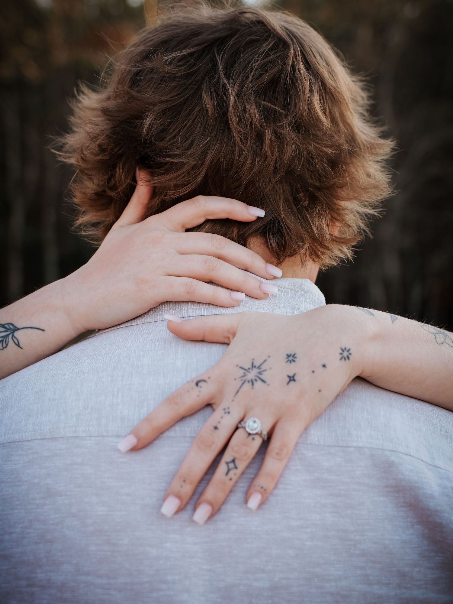 Couple session with artistic framing