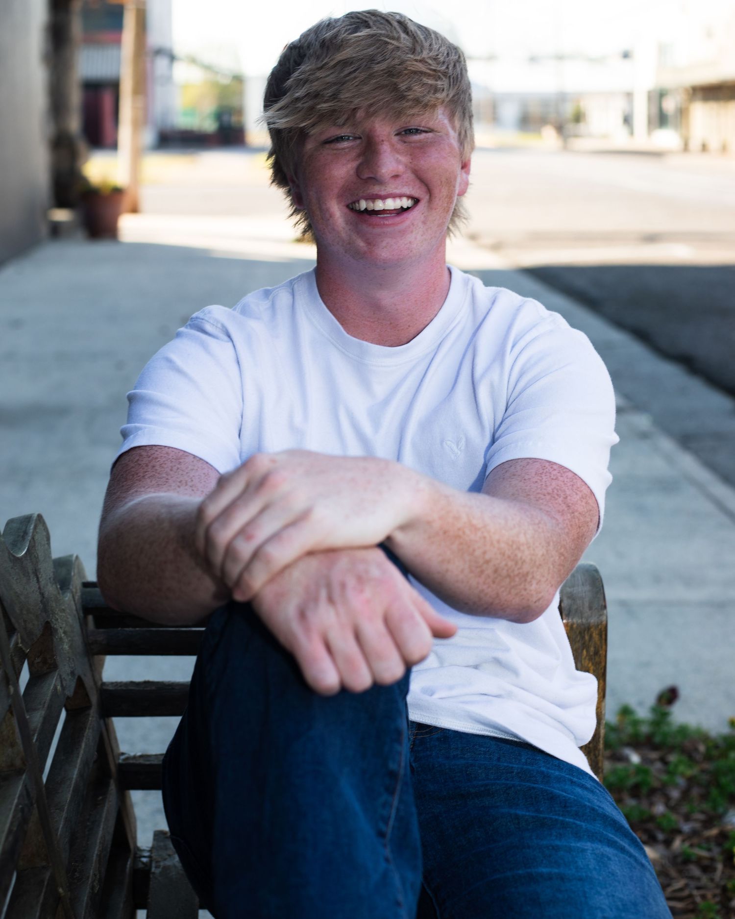 Moody senior portrait session